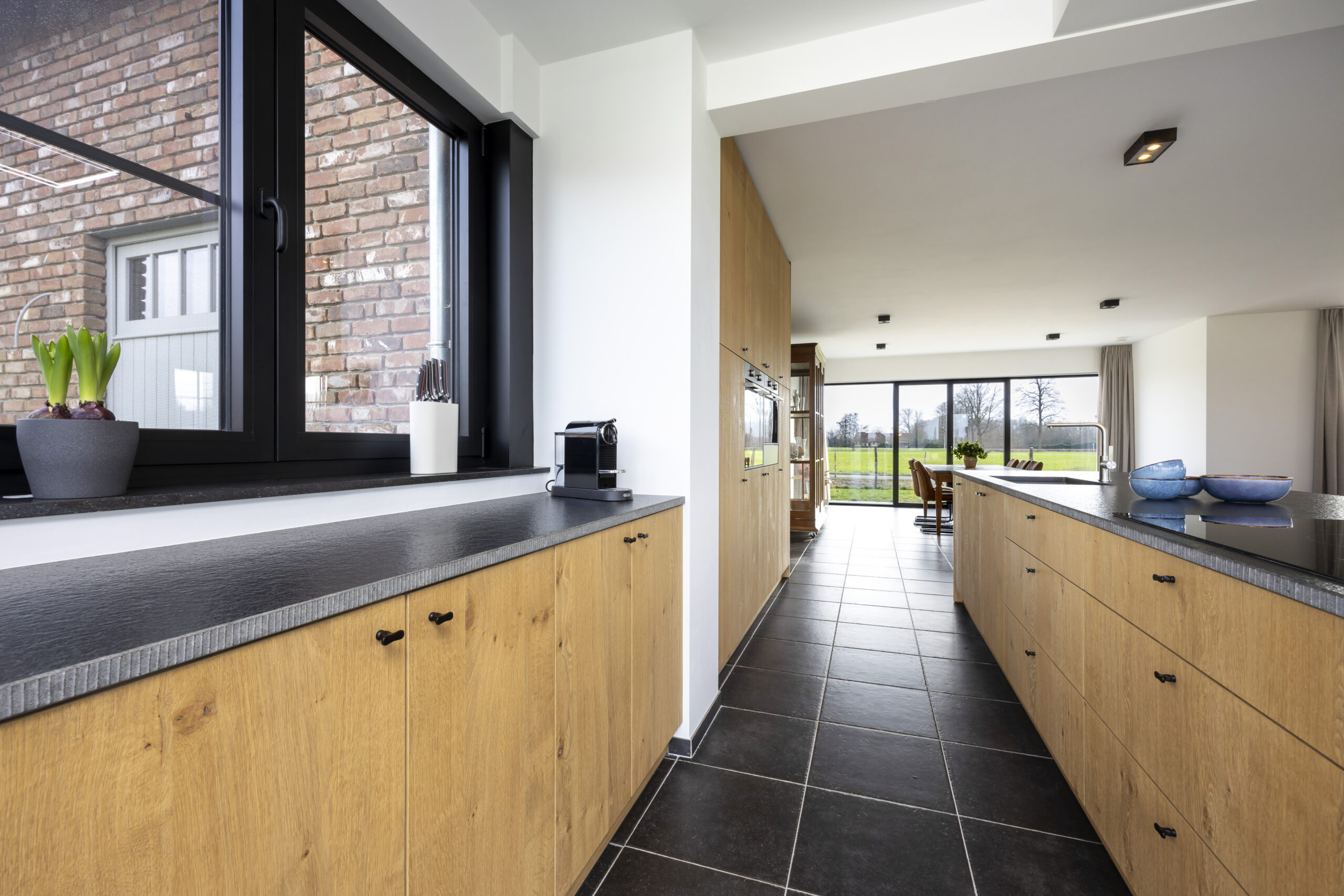 Landelijke open keuken